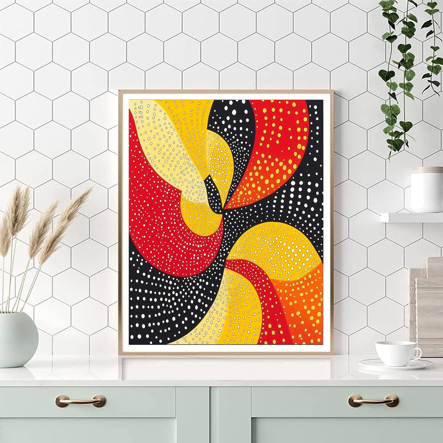 Yayoi Kusama Inspired The Dance Of Dots  DIY Paint By Numbers