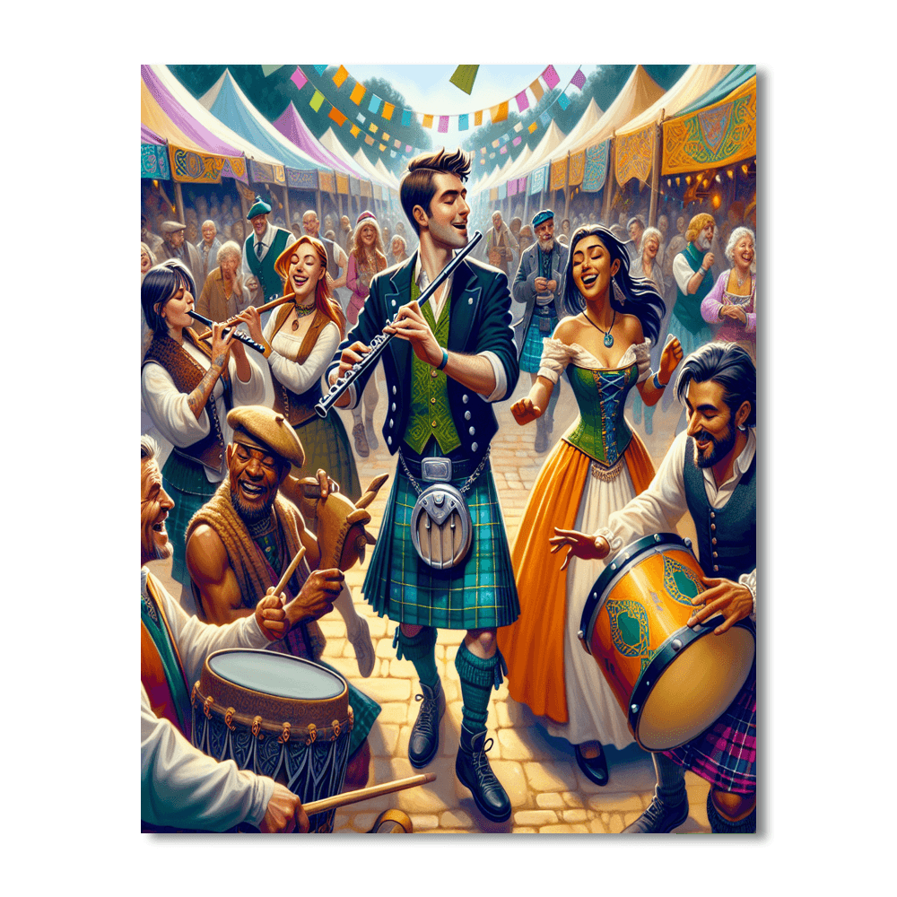 Celtic Festival - Usa Paint By Color