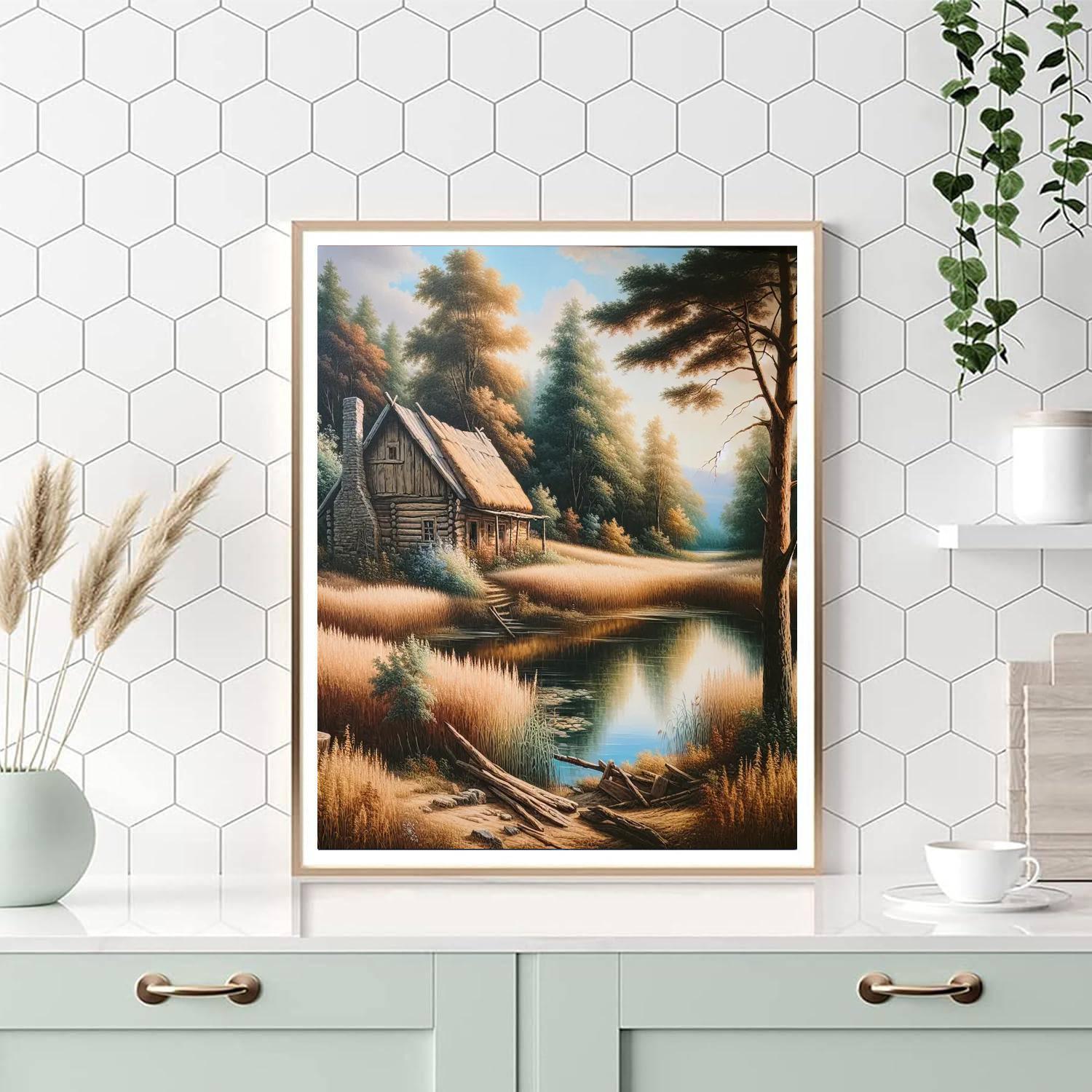 Rustic Lakeside Charm Paint By Color