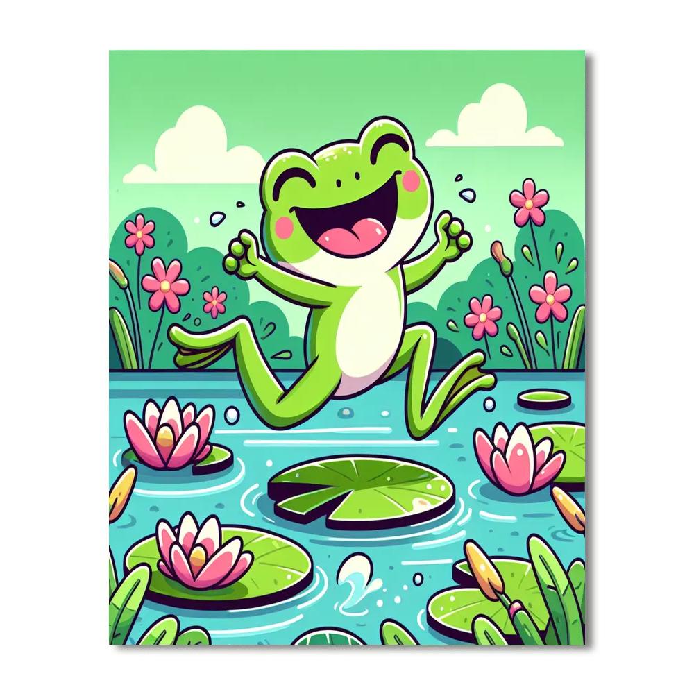 Hoppy Frog Numbered Painting Kits