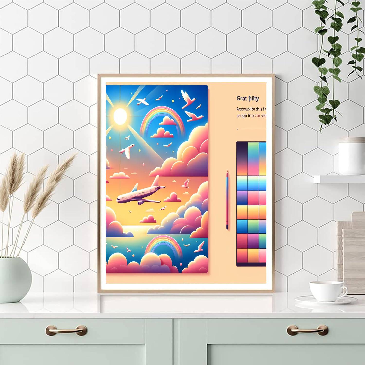 Sky High Journey Paint By Numbers Art