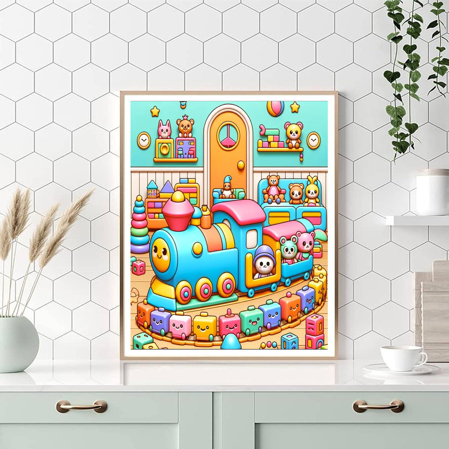 Fantasy Toy Land Painting Number Kit