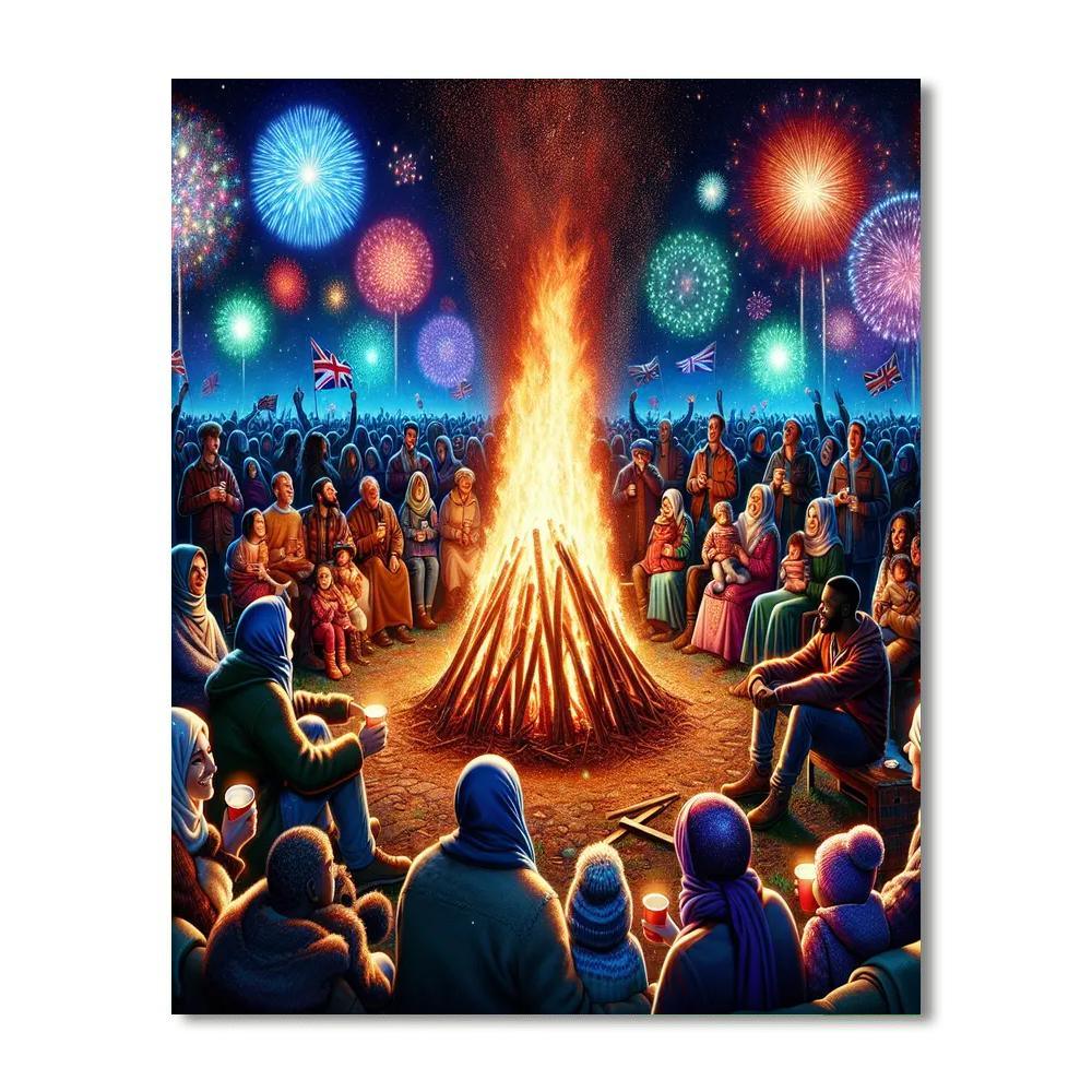 Bonfire Night - Uk Paint By Numbers Kits