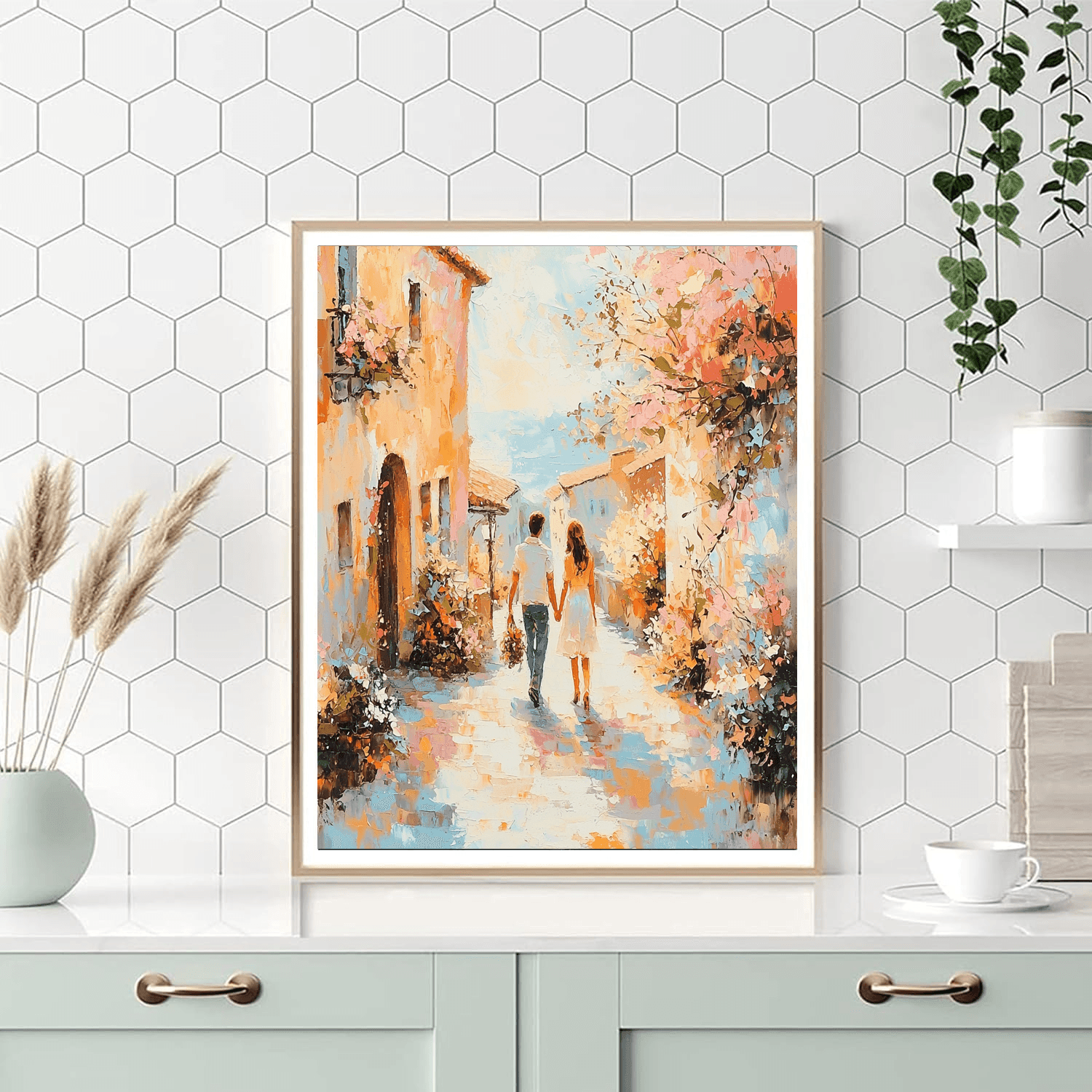 Turner Inspired Romantic Evening Stroll - DIY Painting By Numbers Kit