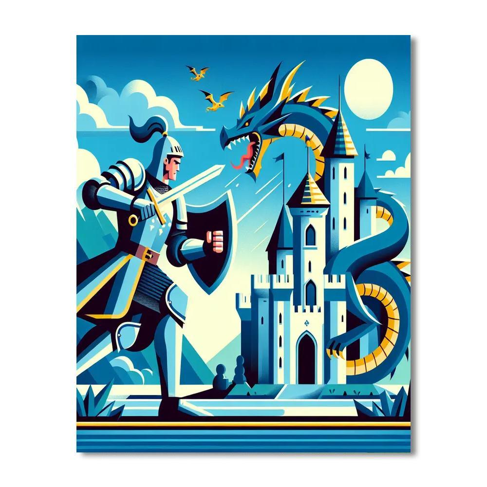Fantasy Adventure Kingdom DIY Paint By Numbers