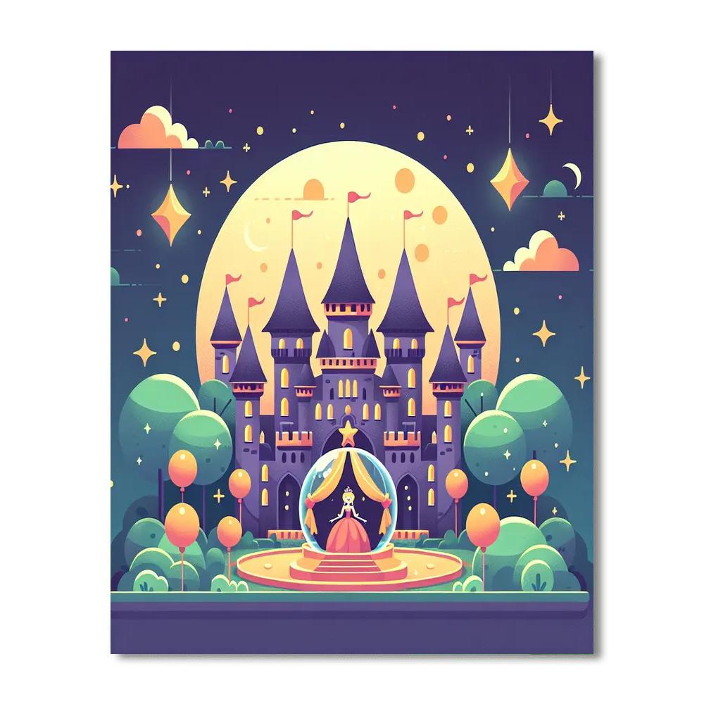 Moonlit Castle Ball Numbered Painting Kits