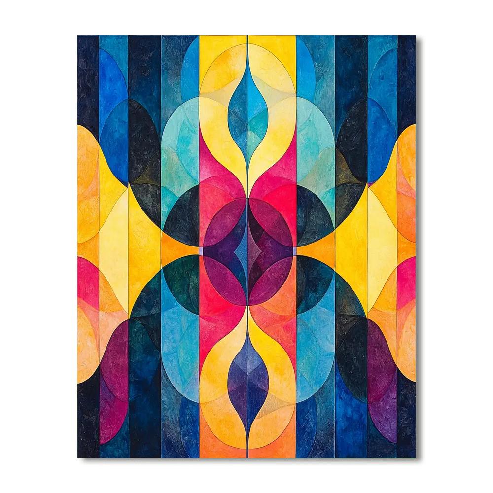 Gustav Klimt Inspired Mystic Kaleidoscope  Paint By Numbers Art