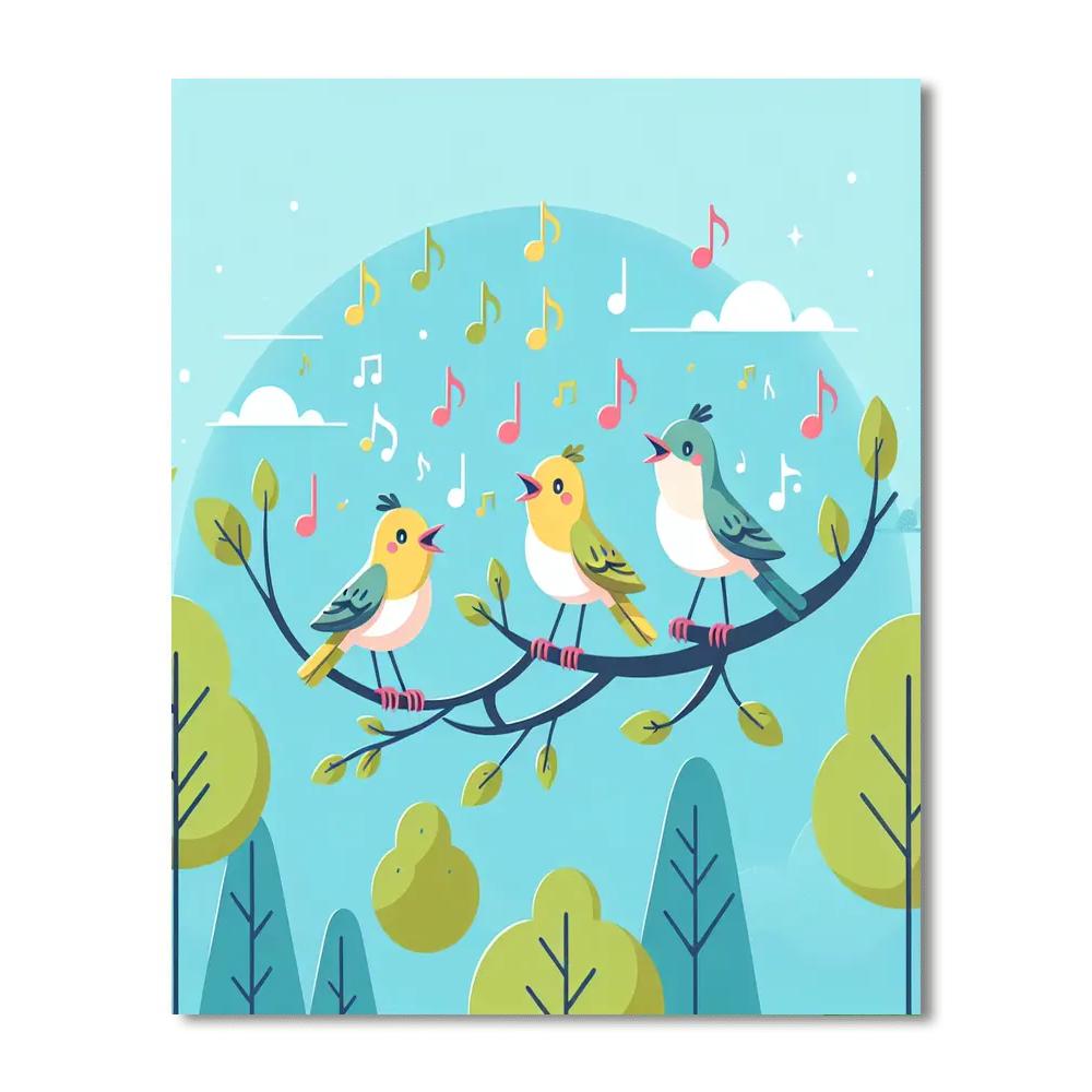 Singing Skylark Soiree Numbered Painting Kits