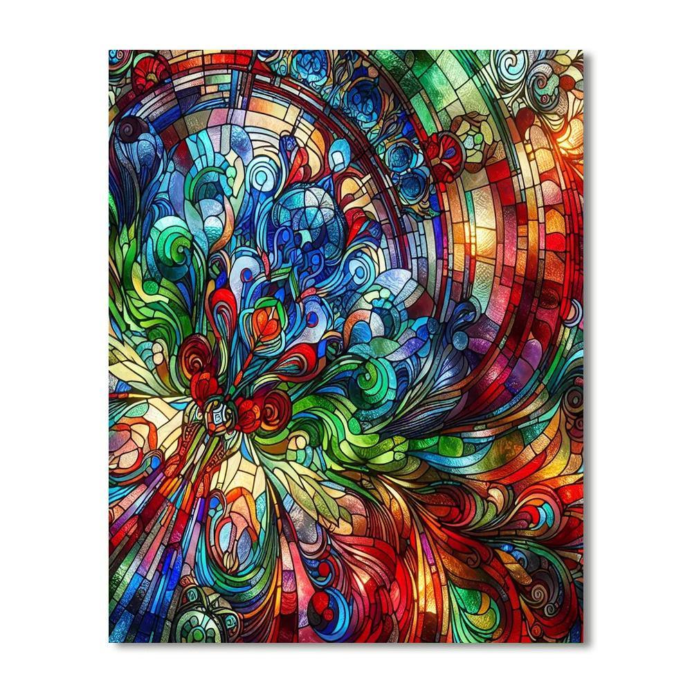 Stained Glass Radiance Numbered Painting Kits