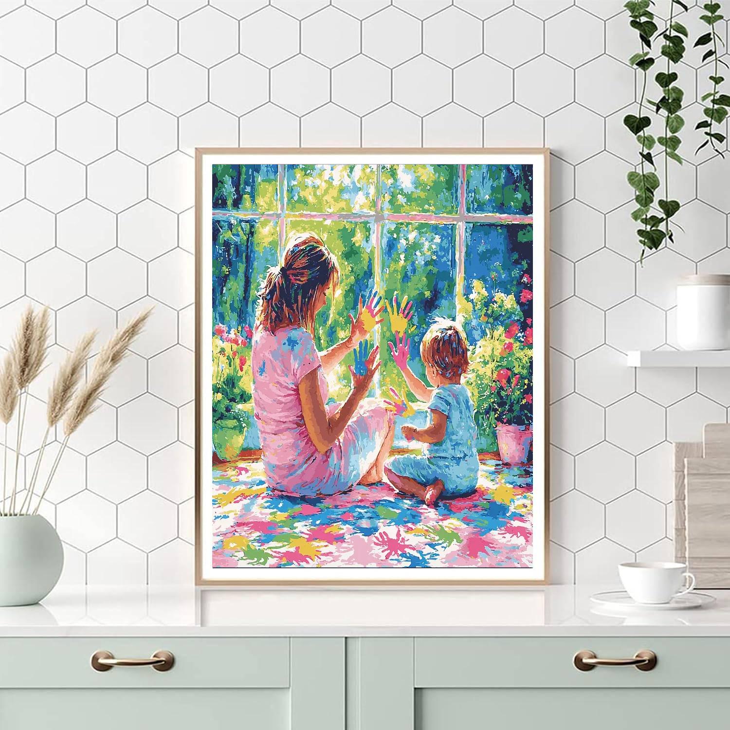 Handprints Of Love Number Painting