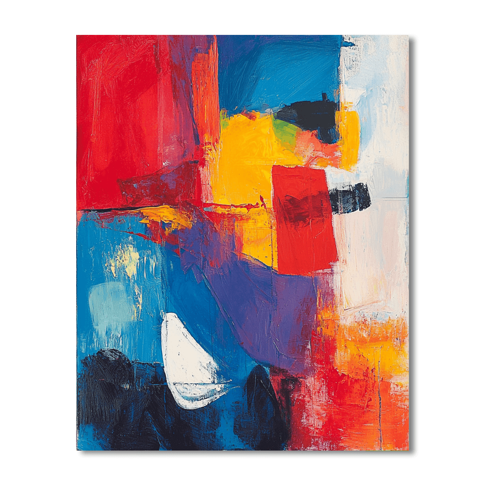 Edvard Munch Inspired Colorful Reverie  Painting By Numbers Kit