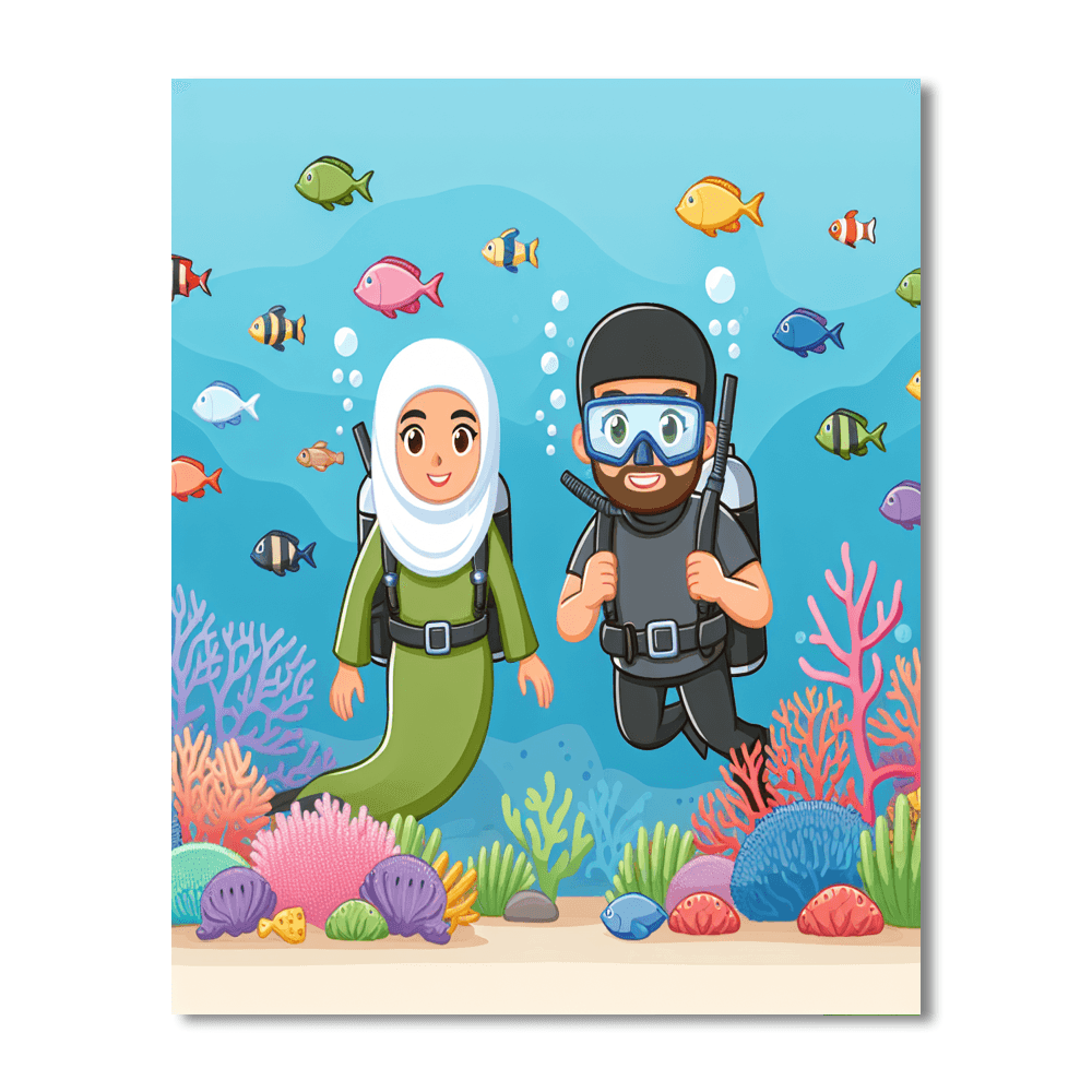 Deep Sea Exploration Team - DIY Painting By Numbers Kit – Artistry Rack