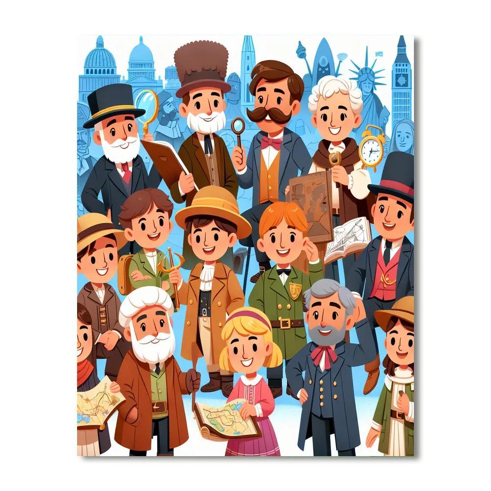 Adventure With Historical Heroes Paint By Numbers