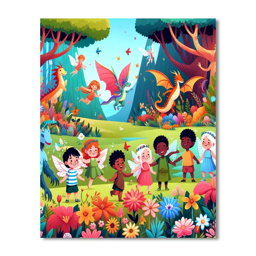 Charming Mythical Adventure Painting By Numbers Kit