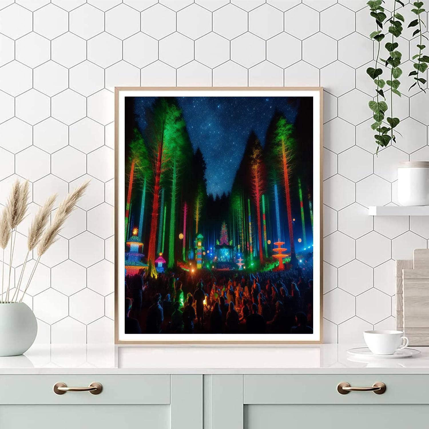 Electric Forest Festival - Usa Painting Number Kit