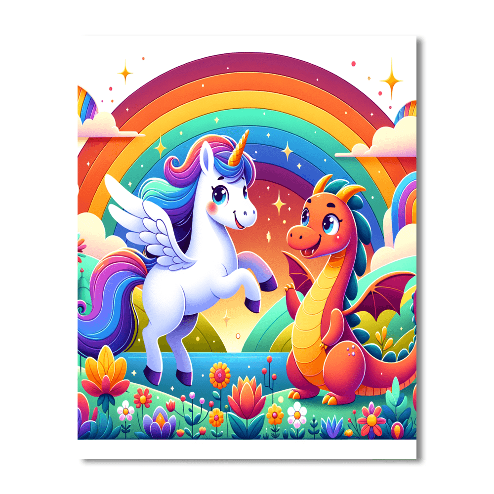 Magical Mythical Creatures DIY Paint By Numbers