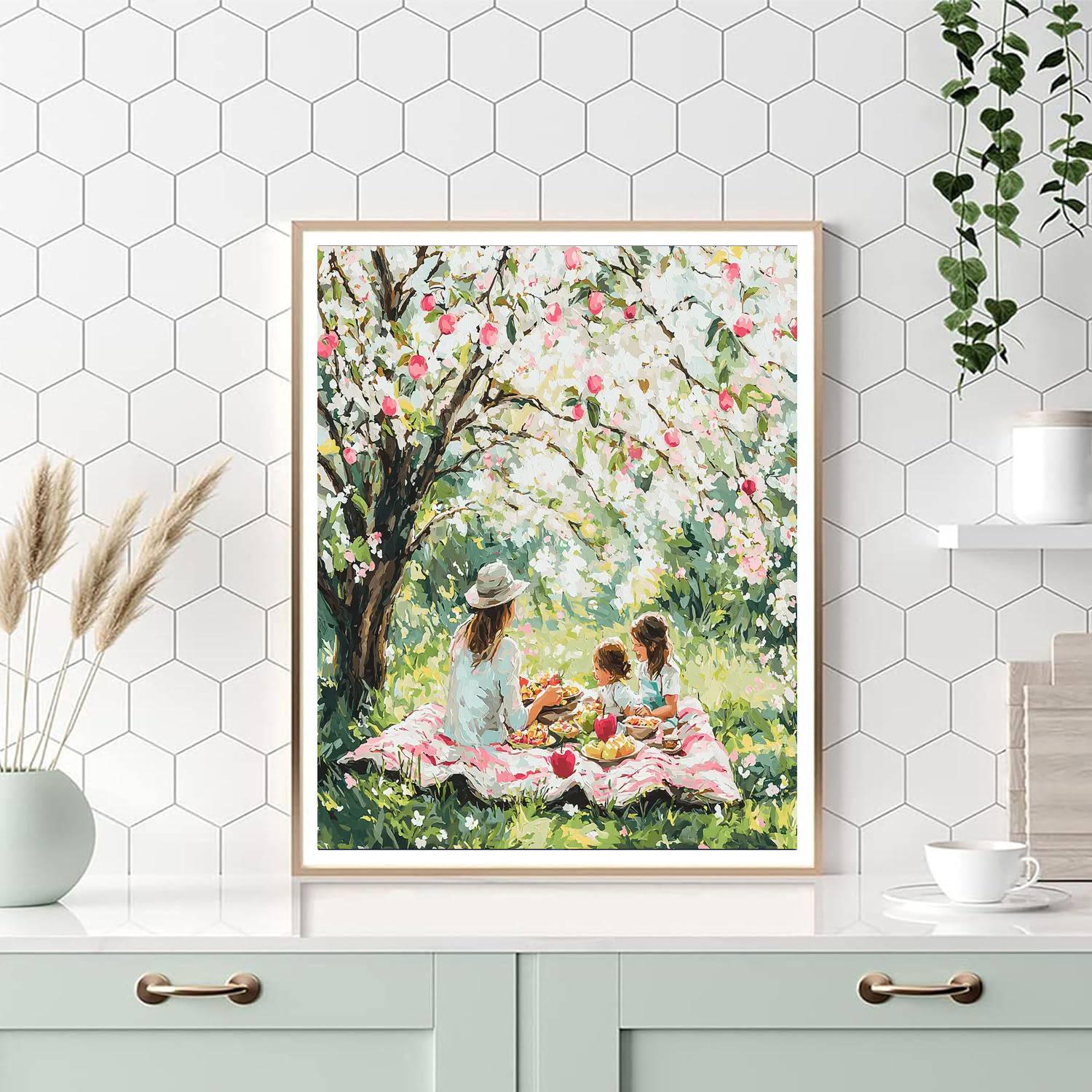 Springtime Picnic Bliss Paint By Numbers