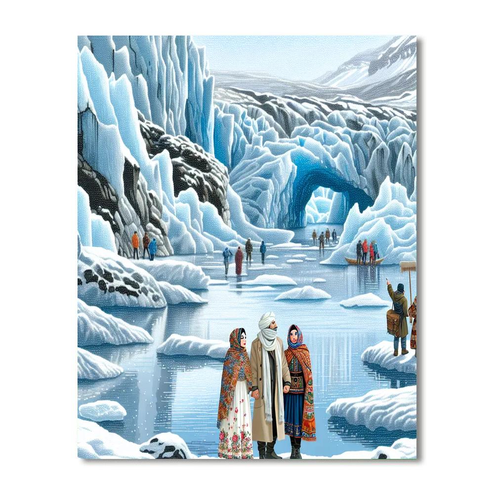 Glacier Days - Iceland Paint By Number