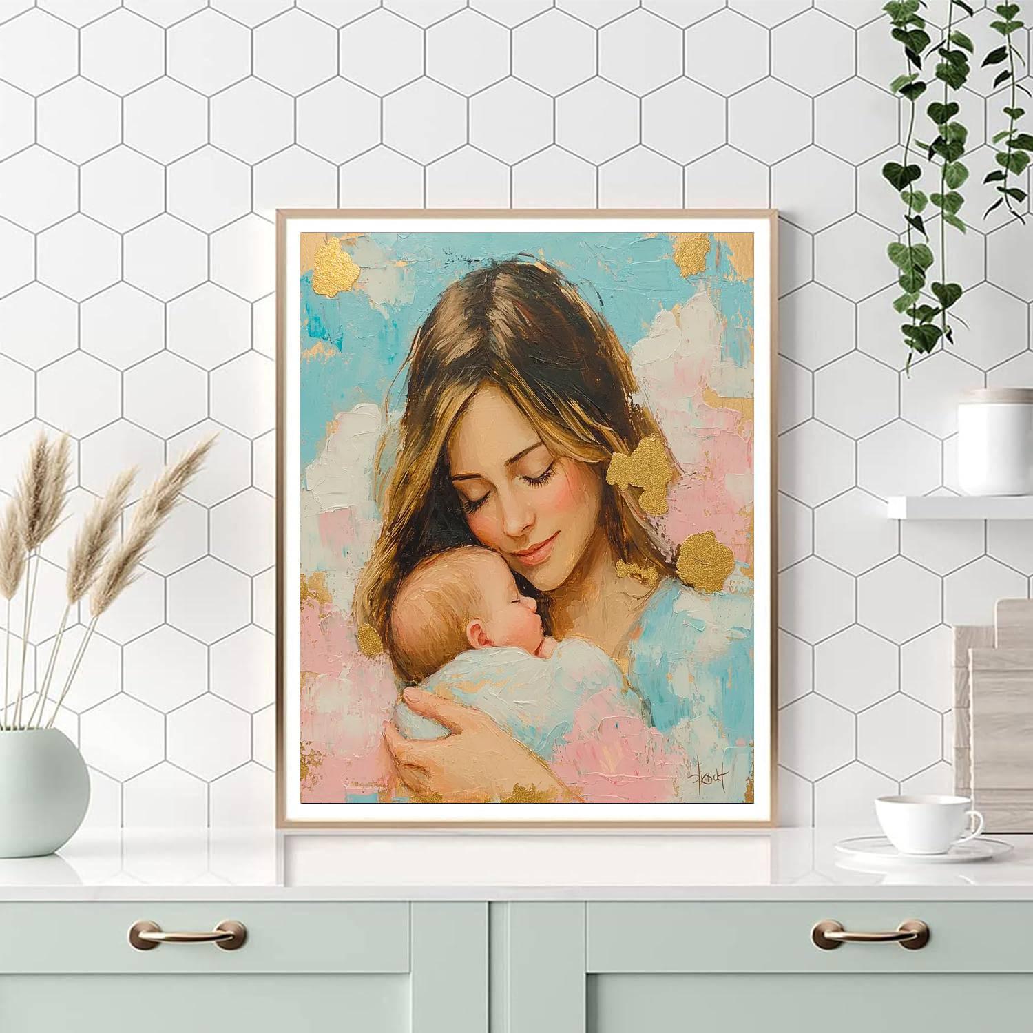 A Mother's Gentle Touch Painting Number Kit