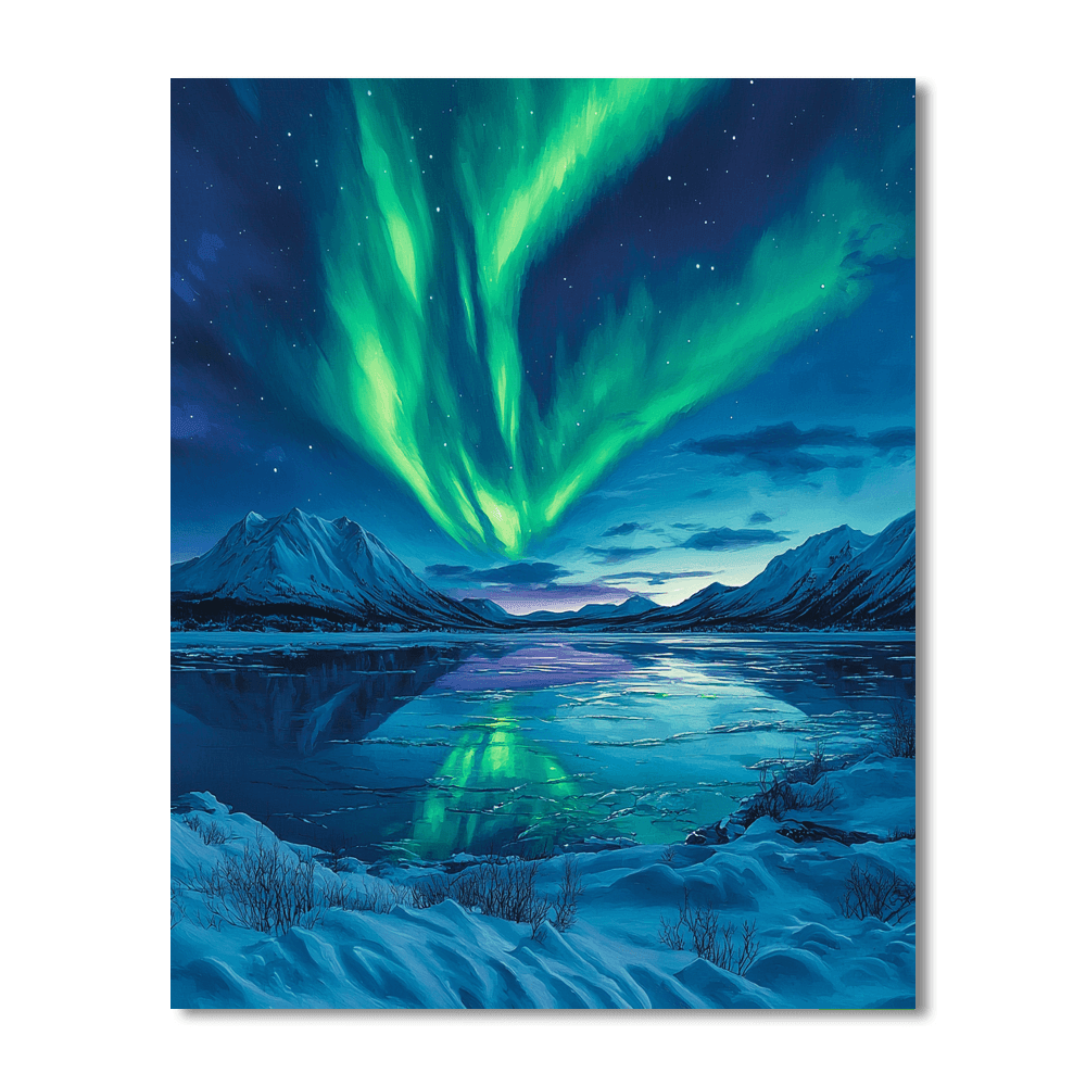Tromsø's Polar Night Paint By Numbers Kits