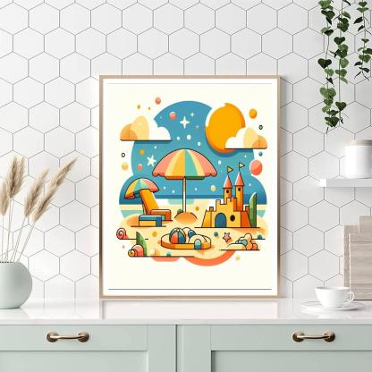 Seaside Getaway Paint By Numbers Art