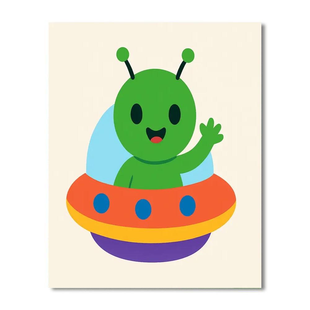 Galactic Alien World Numbered Painting Kits
