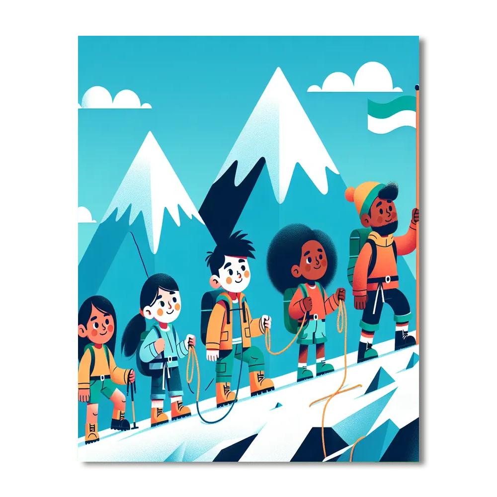 Mountain Peak Challenge DIY Paint By Numbers