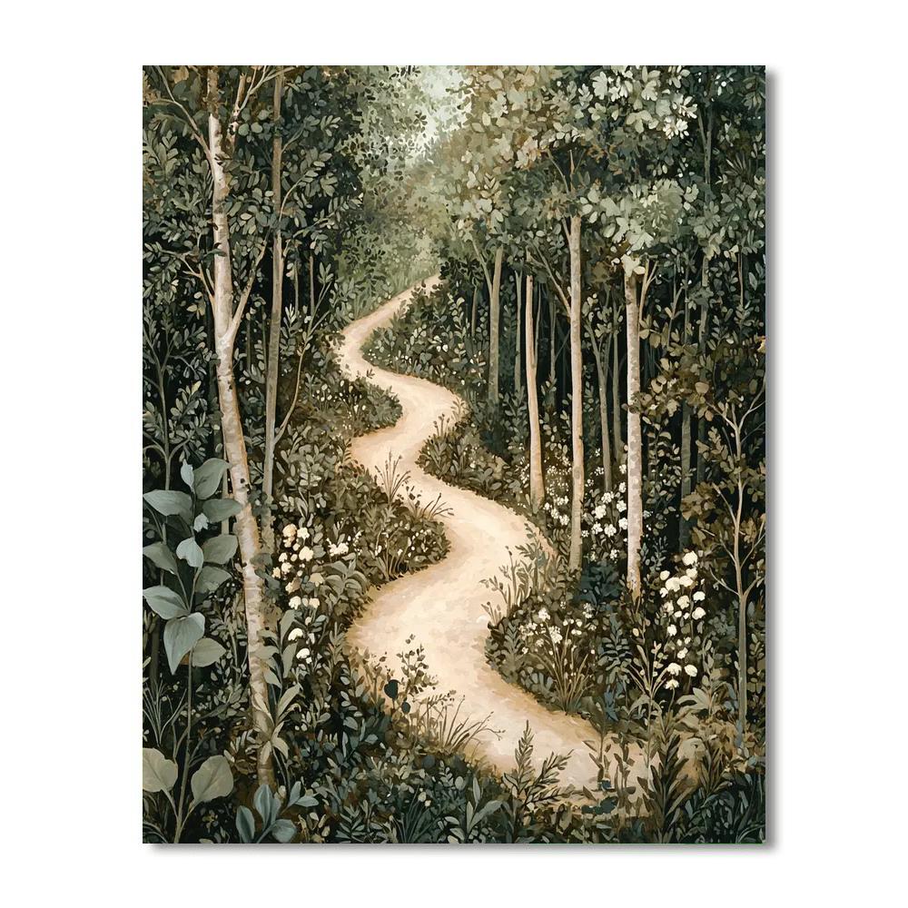 Arthur Rackham Inspired Mysterious Pathways  Paint By Number