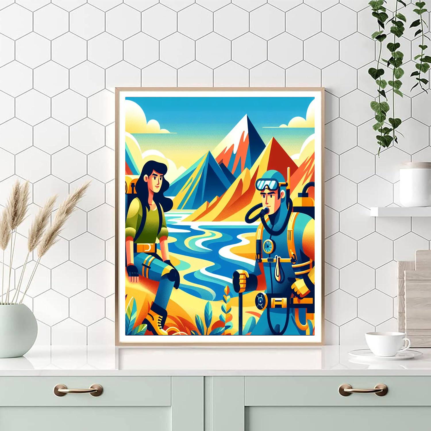 Exploration Excursion Number Painting