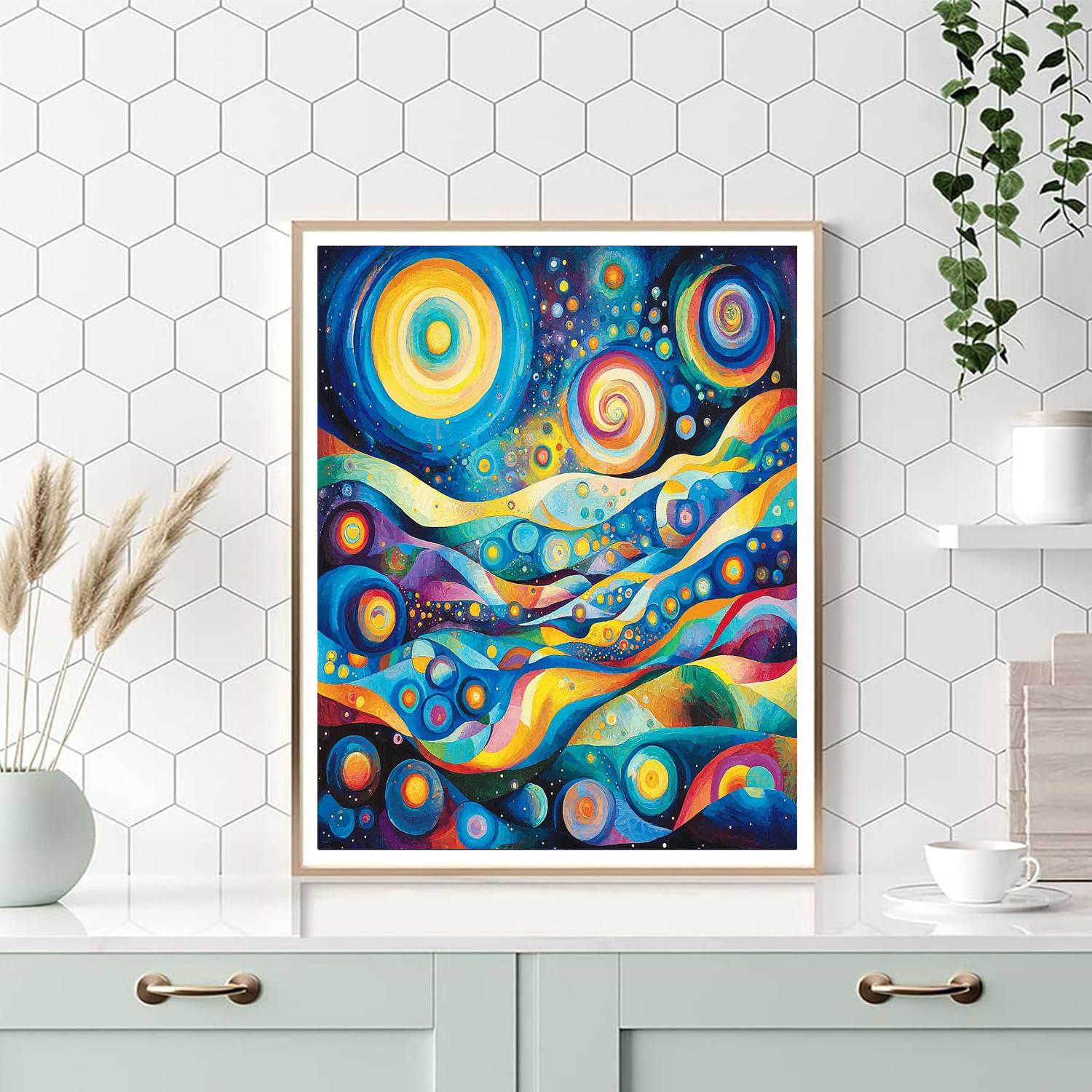 Wassily Kandinsky Inspired Galactic Vistas  Paint By Numbers