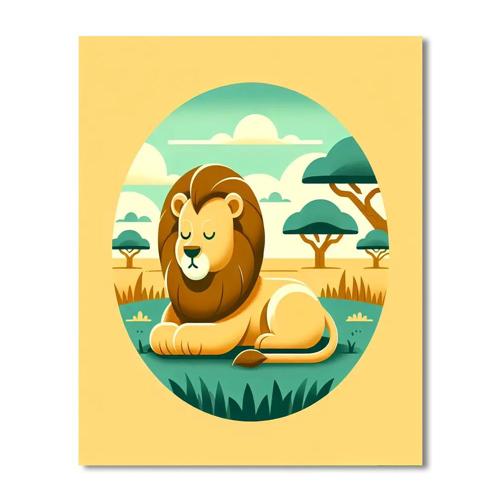 Sunny Savannah Numbered Painting Kits