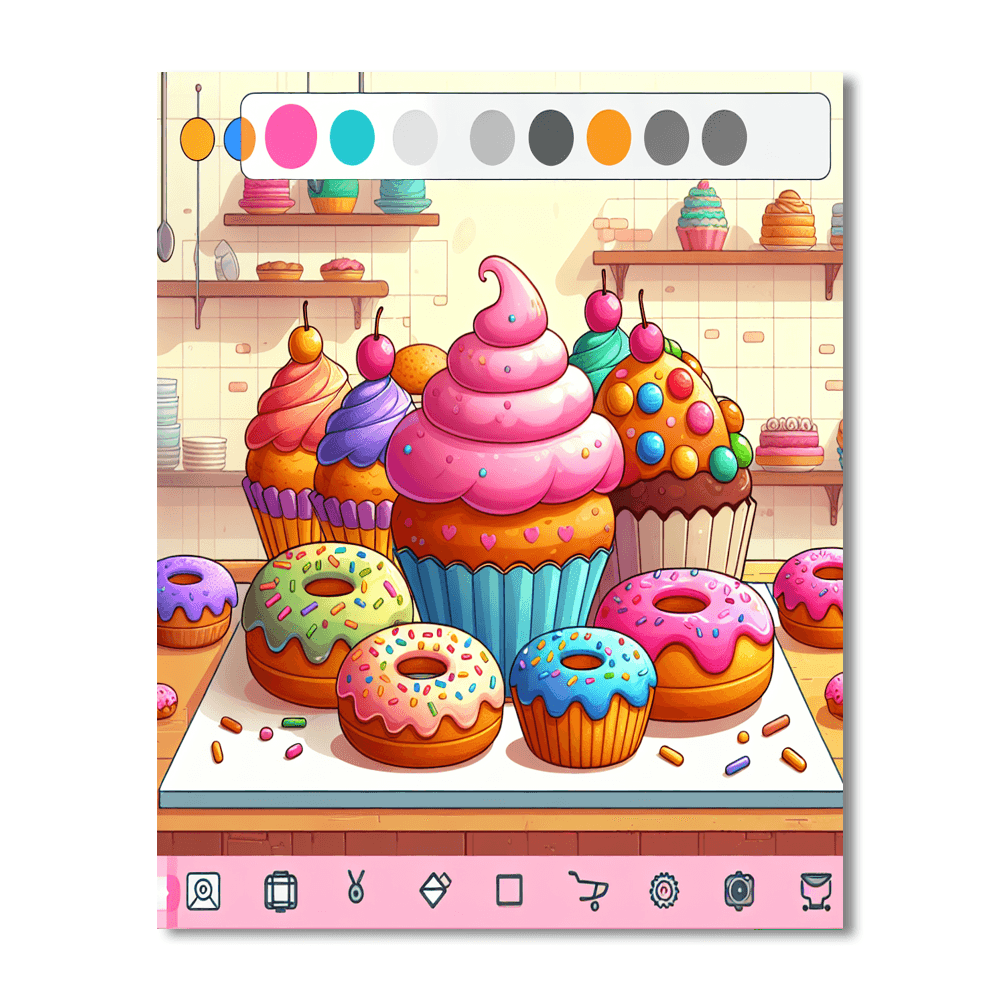 Super Sweet Bakery Bonanza Number Painting