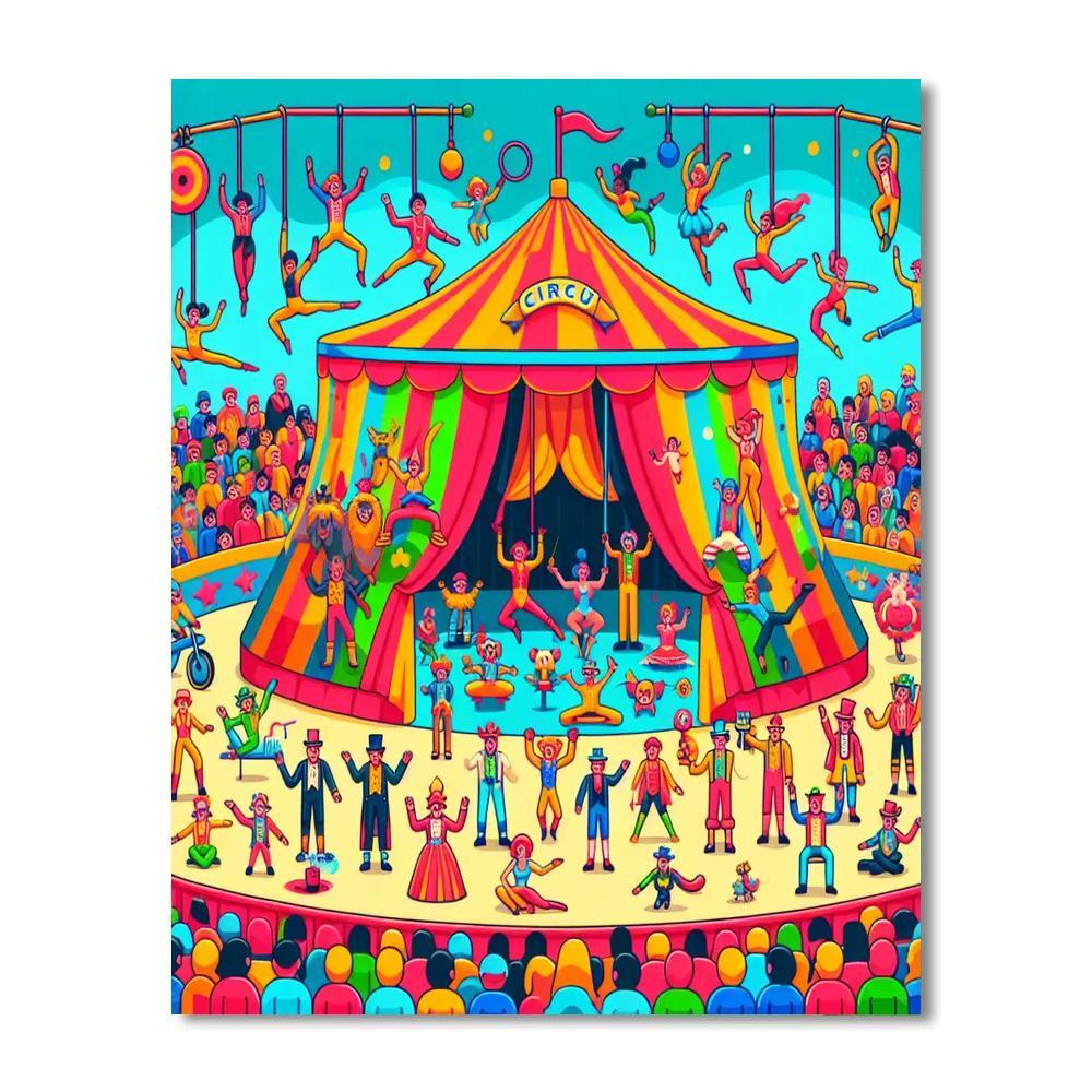 Circus Dreams Gala Painting By Numbers Kit