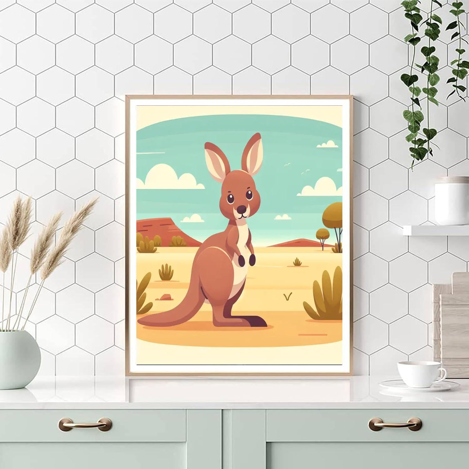 Witty Wallaroo Paint By Numbers Art