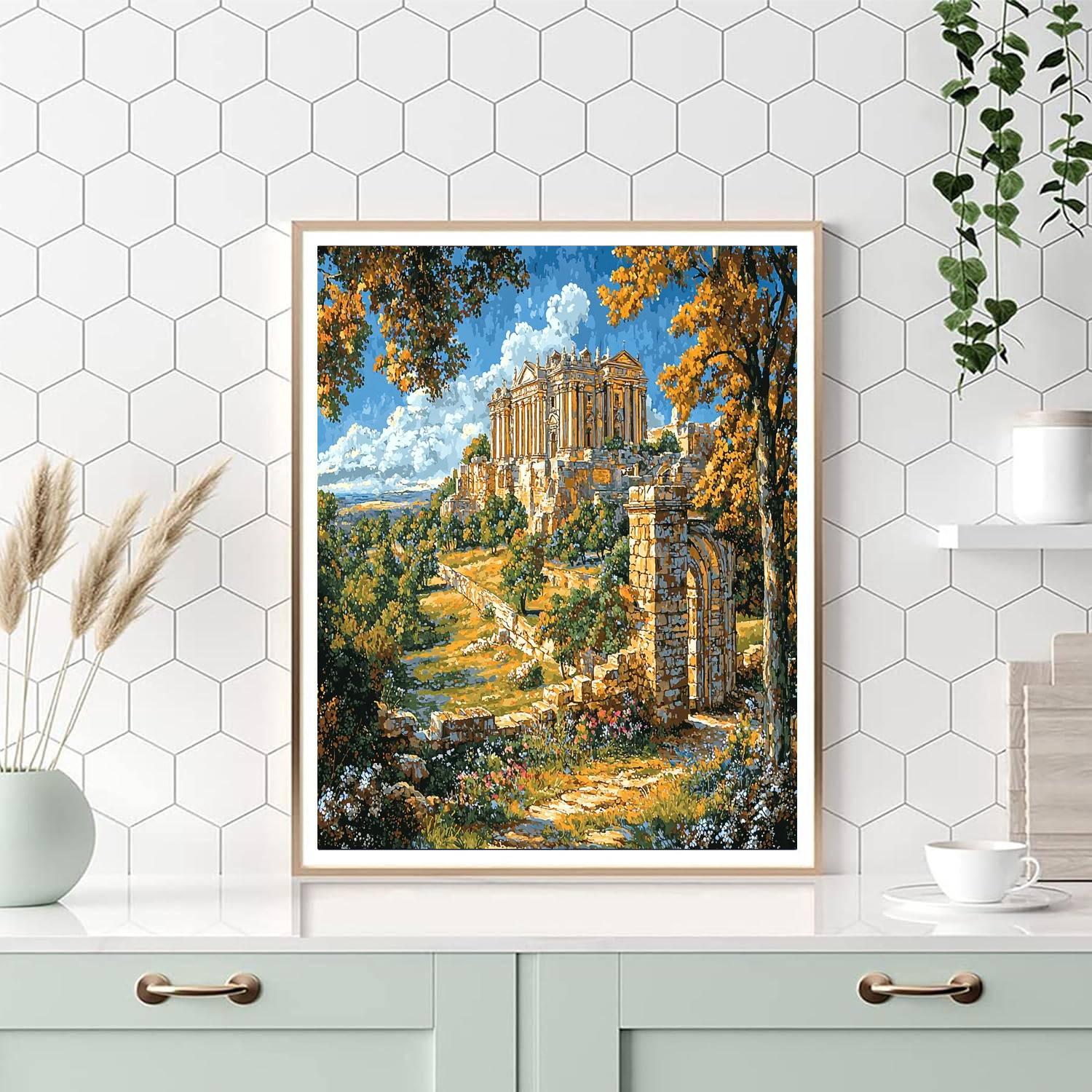John Constable Inspired Historical Landmark Reverie  Paint By Numbers