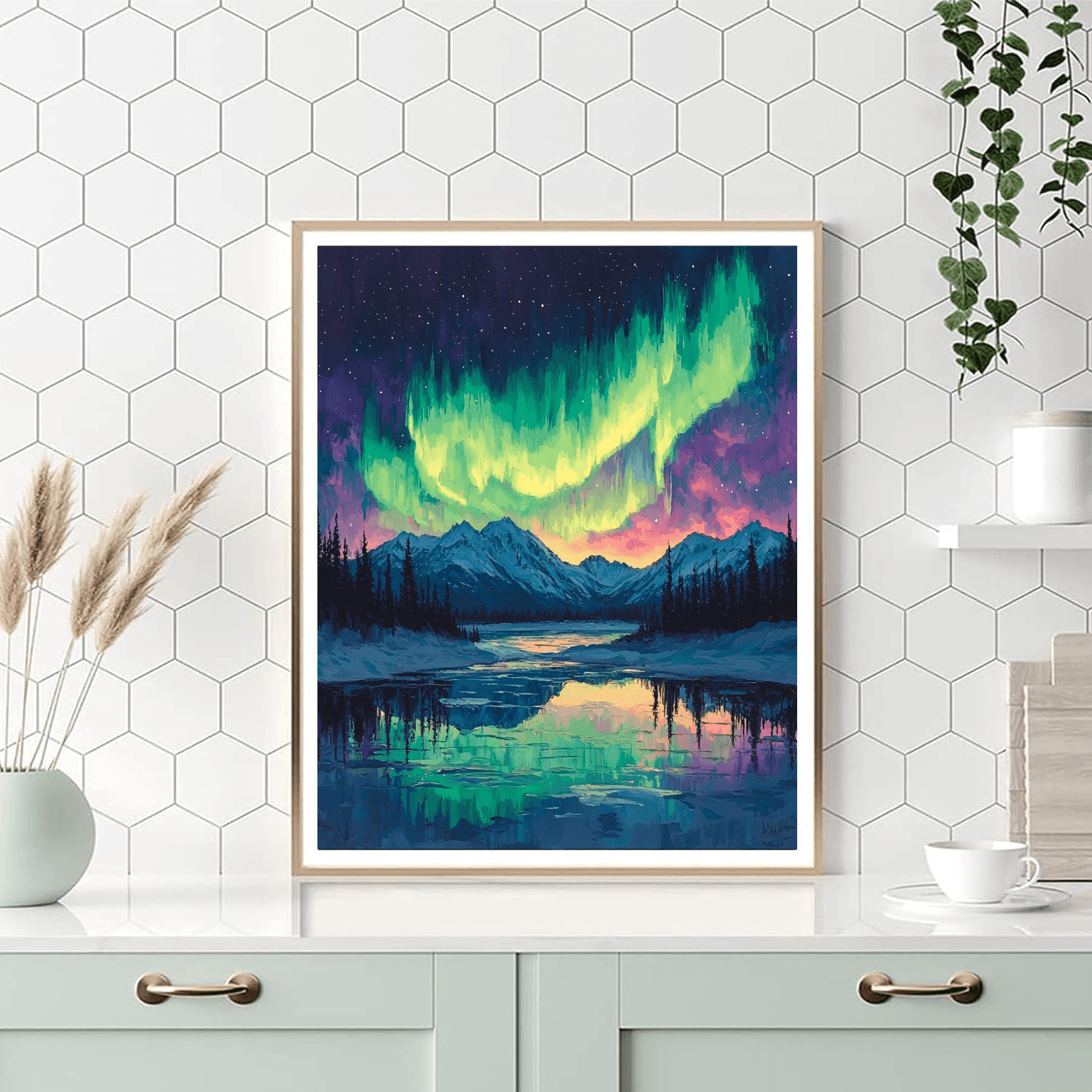 The Northern Lights DIY Paint By Numbers