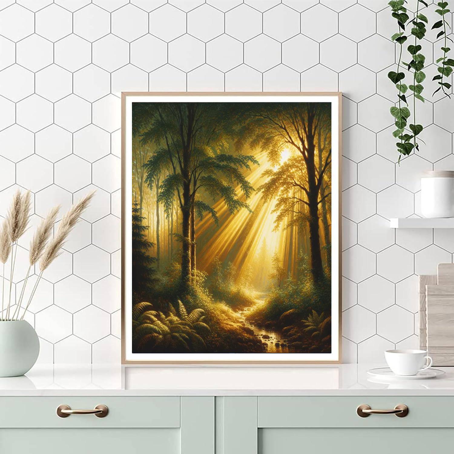 Enchanting Forest Light Painting By Numbers Kit