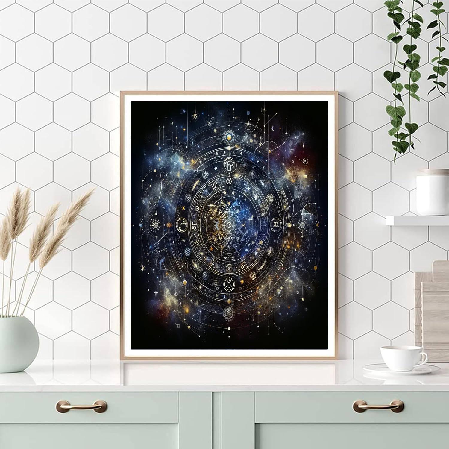 Celestial Zodiac Wonders Paint By Numbers Art