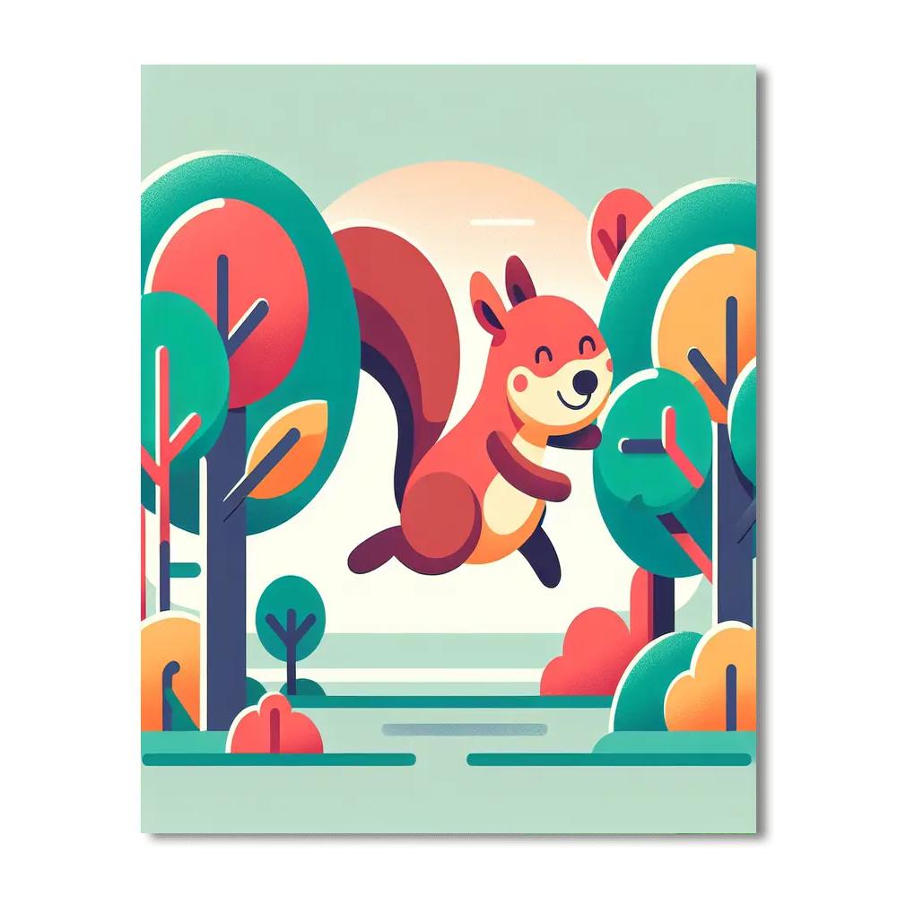 Soaring Squirrel Paint By Numbers Kits