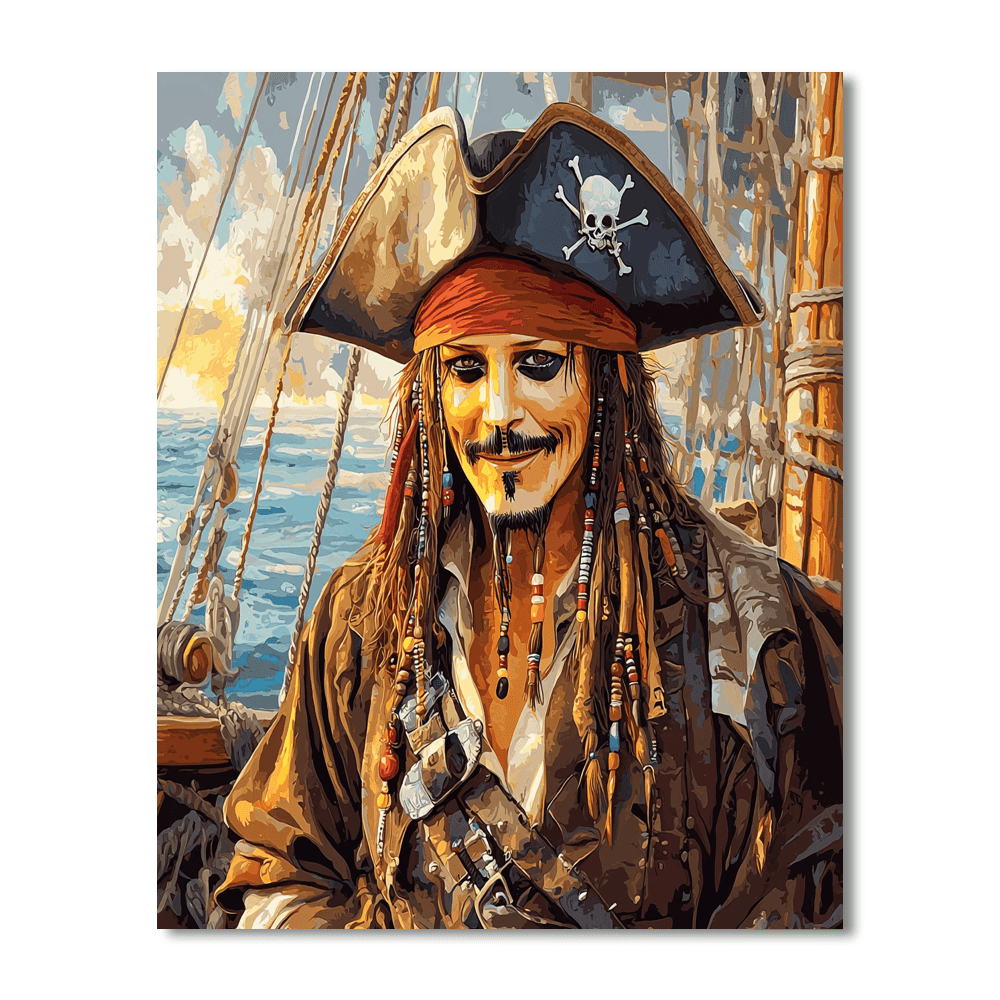 Johnny Depp: Eccentric Escapades Of Jack Sparrow Painting Number Kit