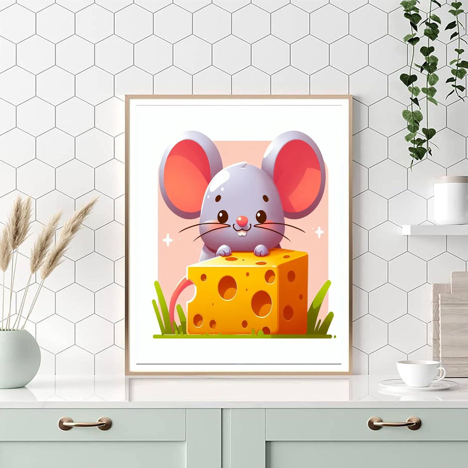 Charming Little Mouse DIY Paint By Numbers