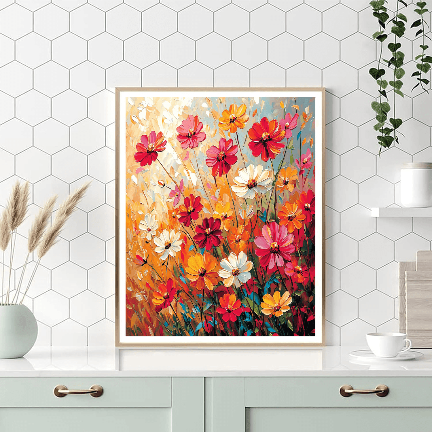 Claude Monet Inspired Melody Of Flowers  DIY Paint By Numbers