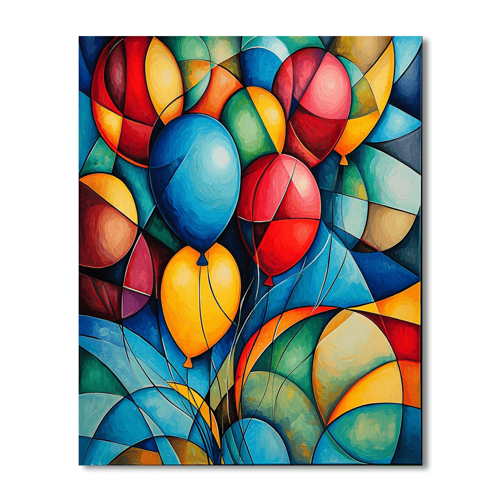 Wassily Kandinsky Inspired Balloons In Abstract  Paint By Numbers Kits