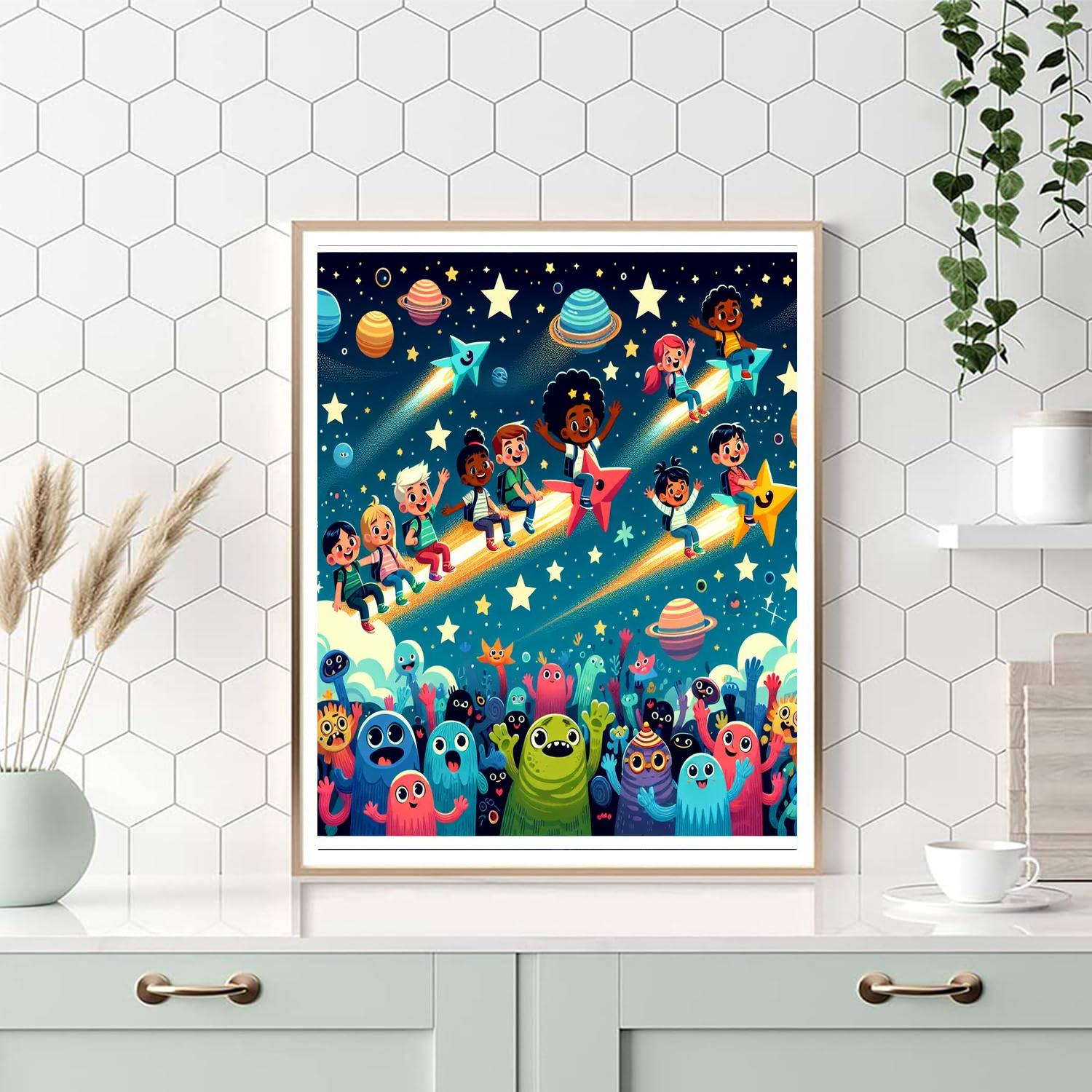 Star Safari Adventure Numbered Painting Kits