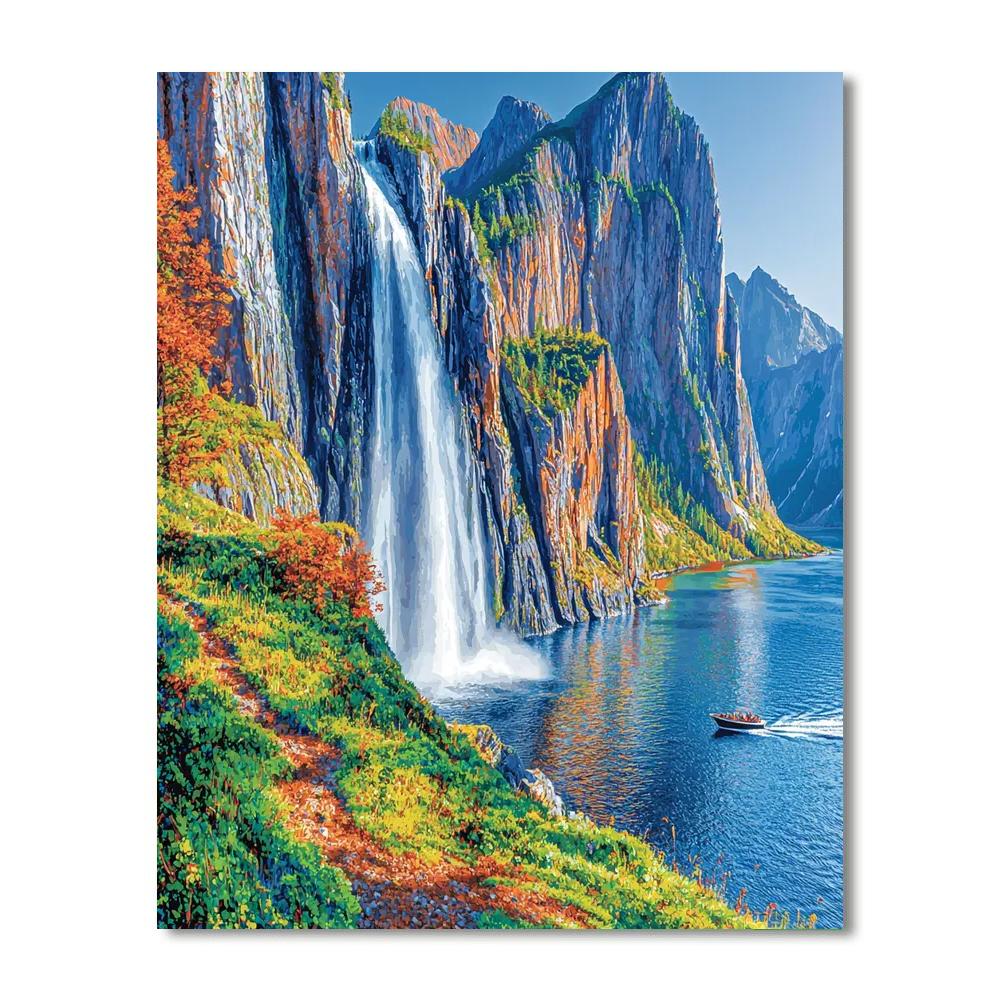 Norwegian Fjords Cruise Numbered Painting Kits
