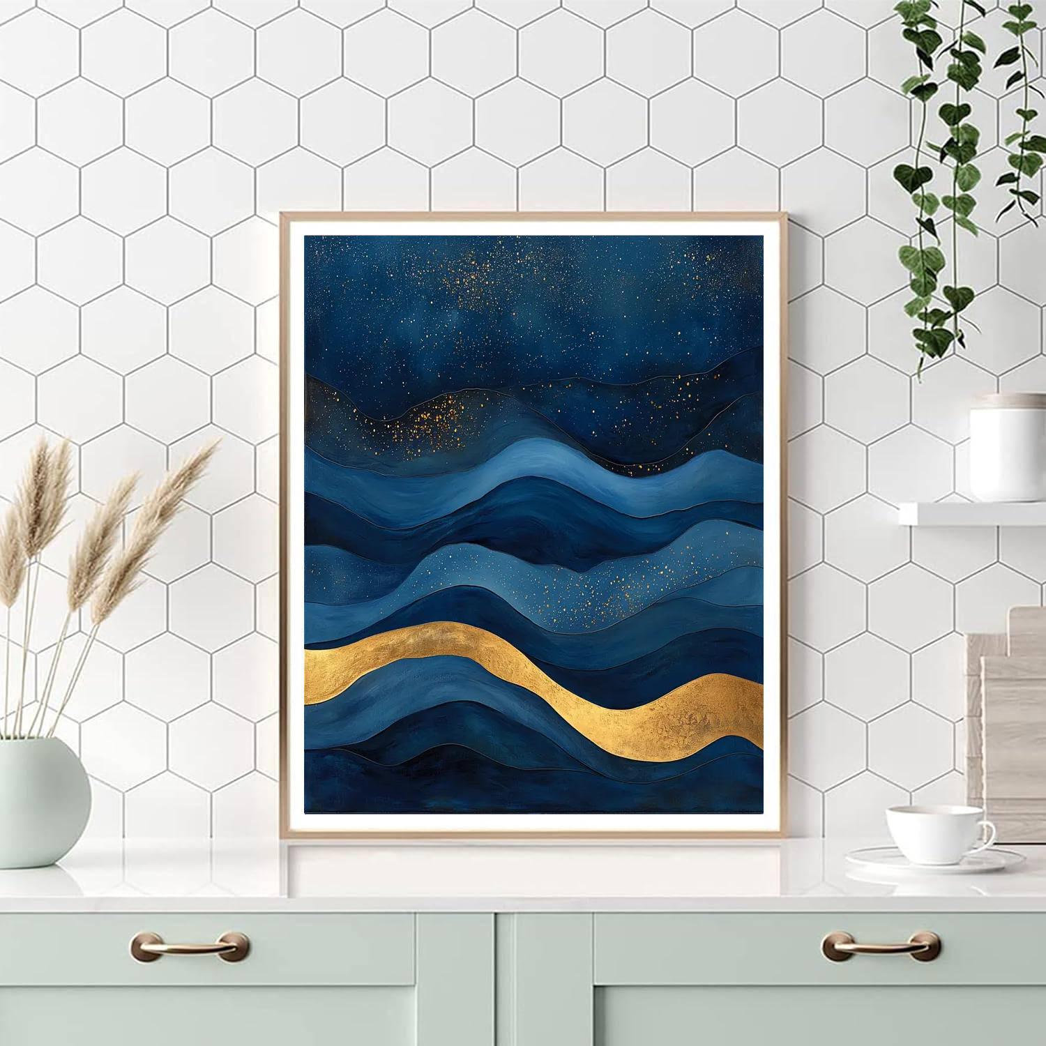 Gustav Klimt Inspired Harmonic Tides  Paint By Numbers Kits