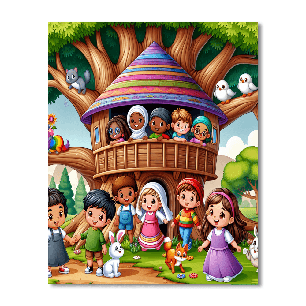 Magic Treehouse Paint By Number