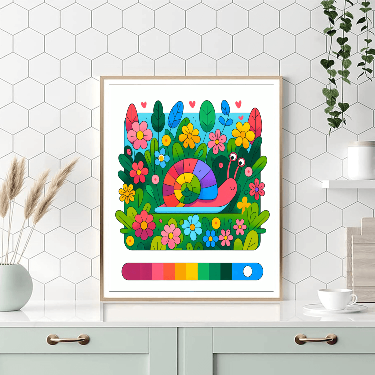 Curious Snail Paint By Numbers