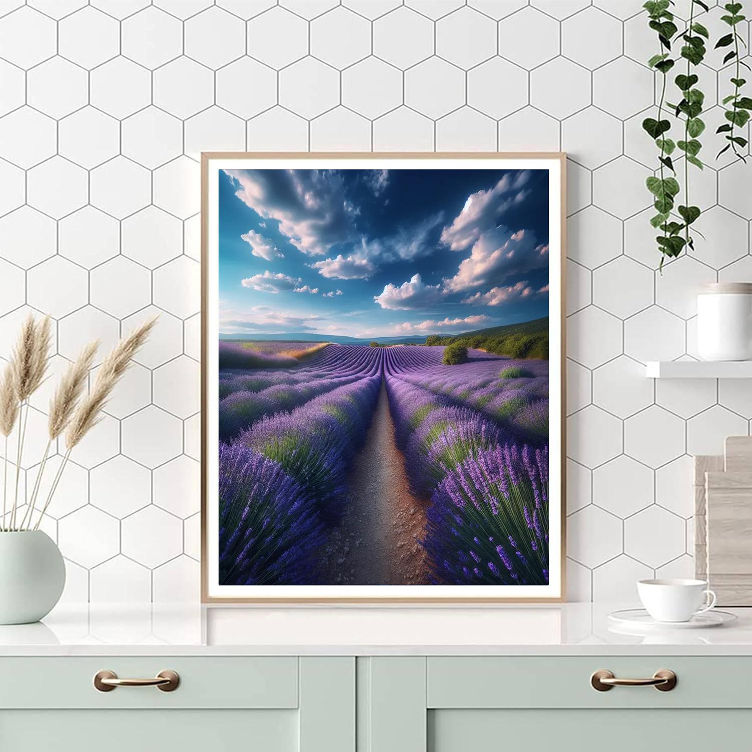 Summer Lavender Dream Number Painting
