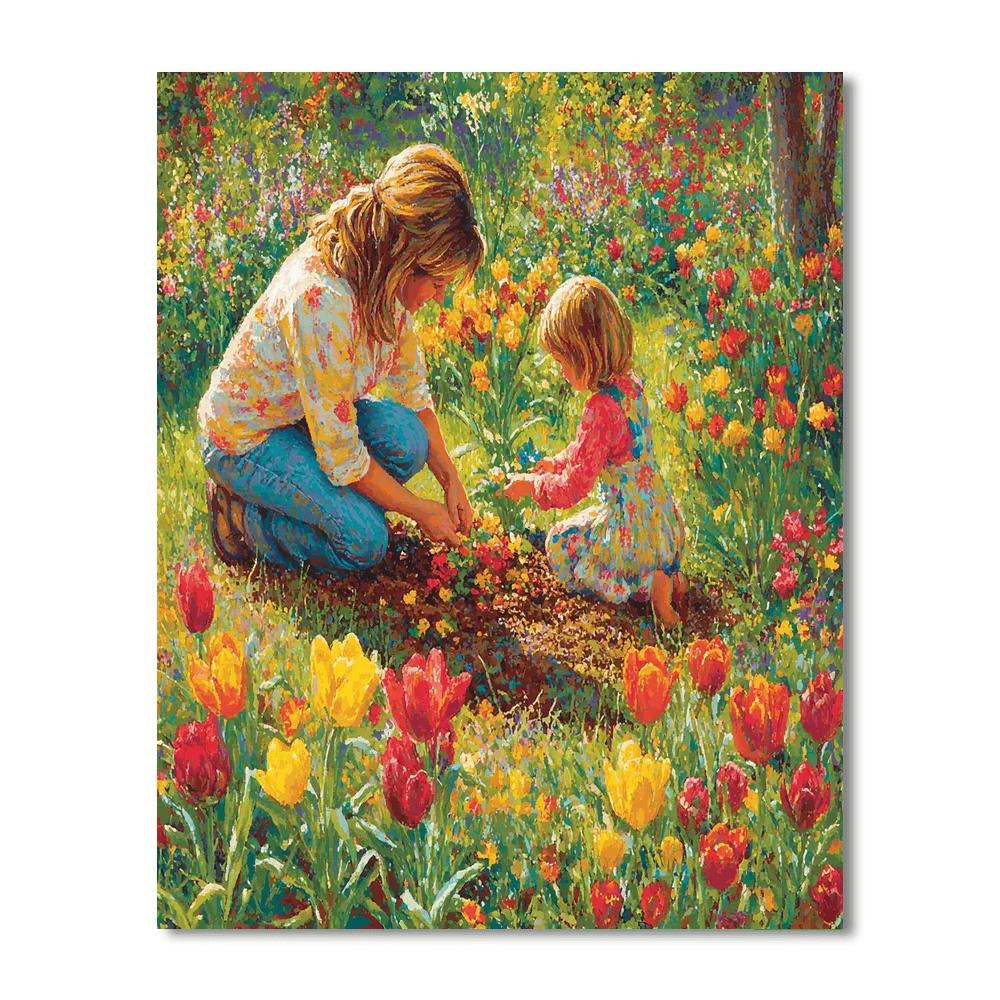 Mommy's Garden Of Joy Number Painting
